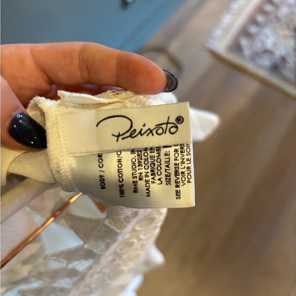 Peixoto White Eyelet Lace Mini Dress - Picture 4 of 5